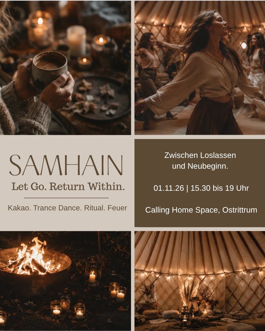 SAMHAIN Trance Dance Somatic Dance Kakaozeremonie Feuerritual